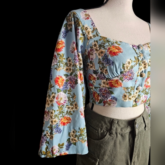 Marissa Webb Perry Print Top - Picture 4 of 9